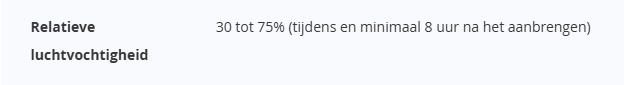 Voorbeeld relatieve luchtvochtigheid